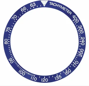 Ewatchparts Bezel Insert Compatible With Vintage Tag Heuer 72 Autavia Watch Model 2446-2 Blue Pearl