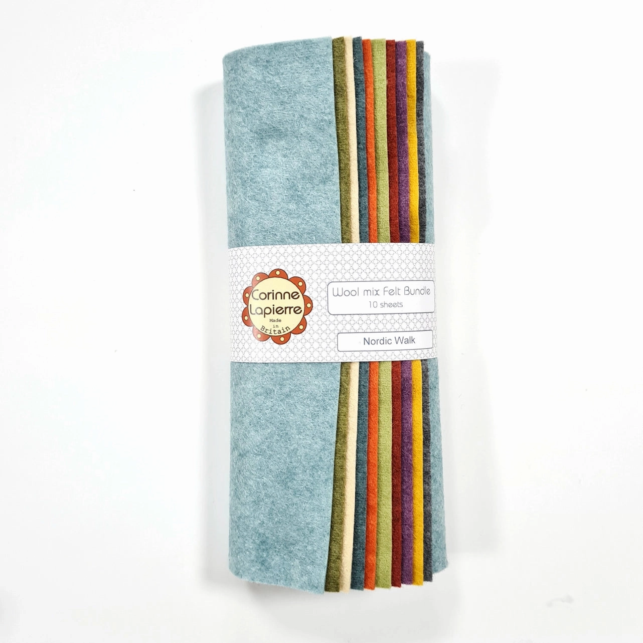 Felt Bundle of 10 Assorted 9" Squares - by Corinne Lapierre
