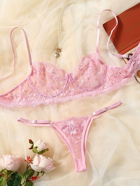 Floral Whisper Lingerie Set
