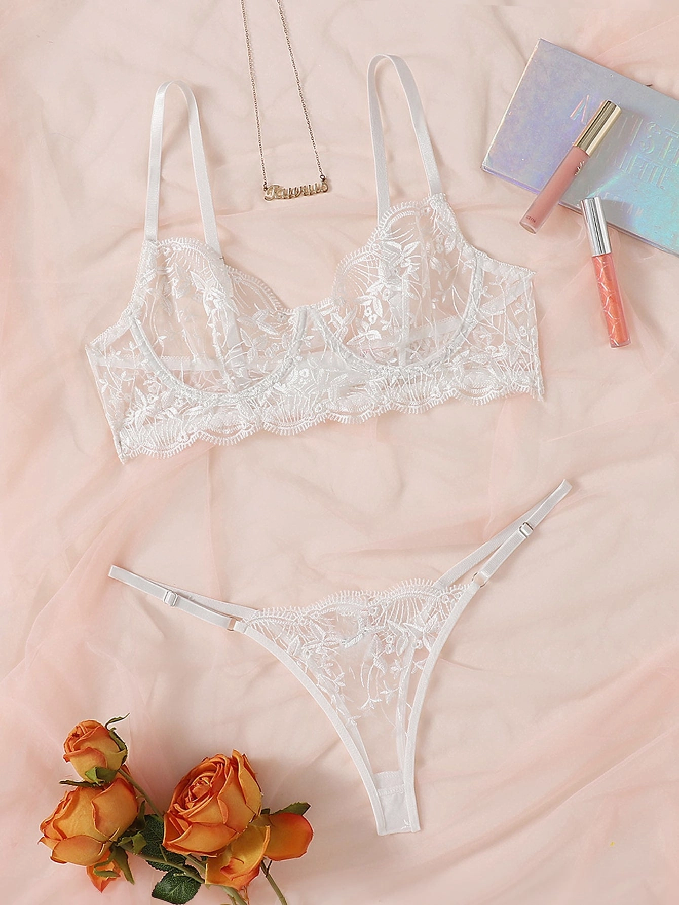 Floral Whisper Lingerie Set