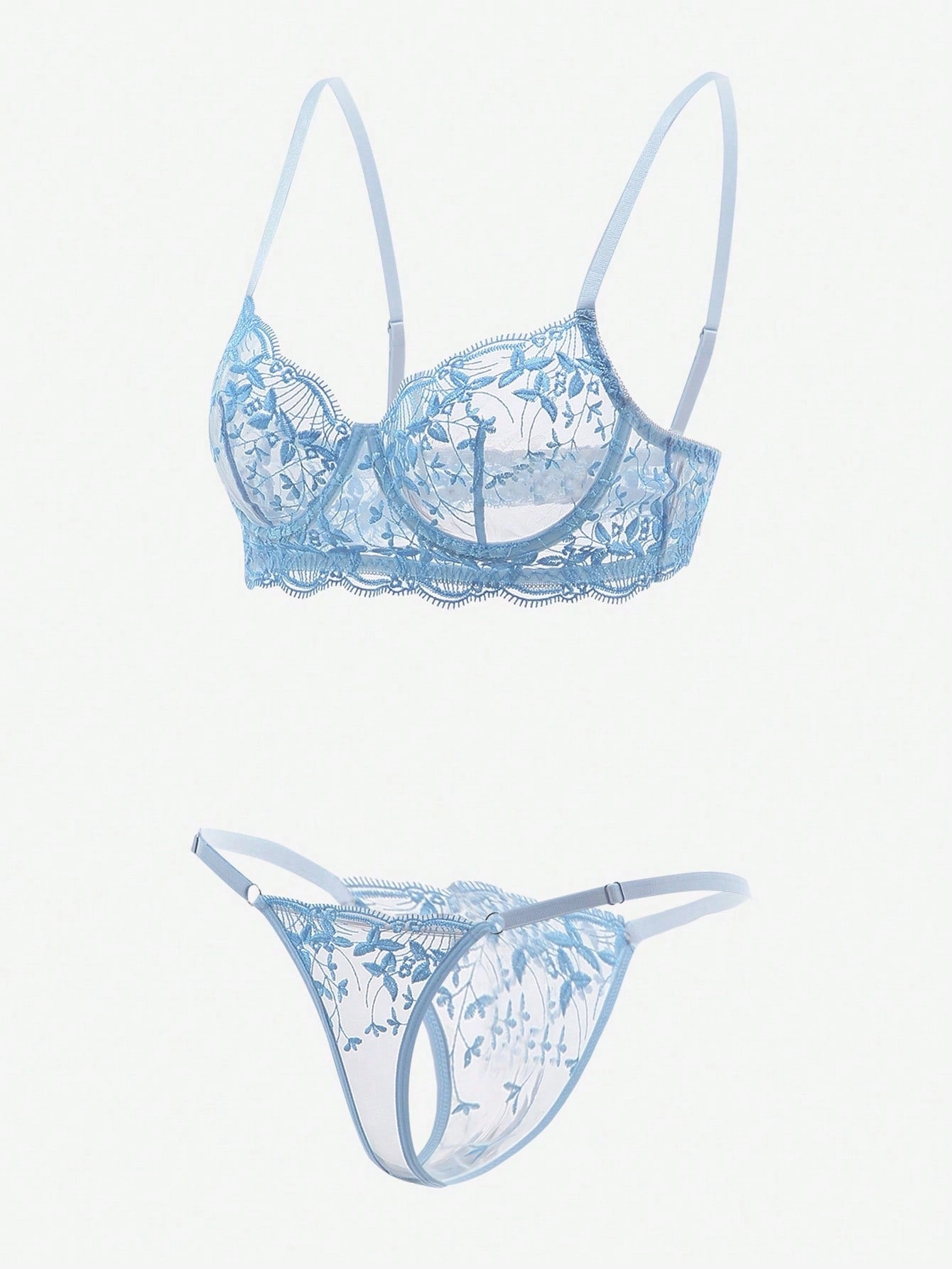 Floral Whisper Lingerie Set
