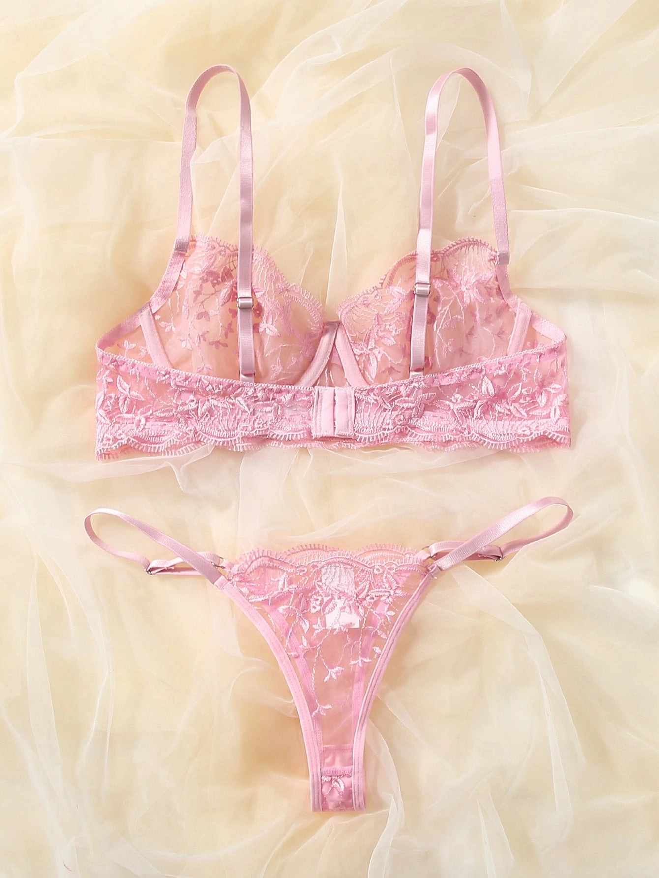 Floral Whisper Lingerie Set