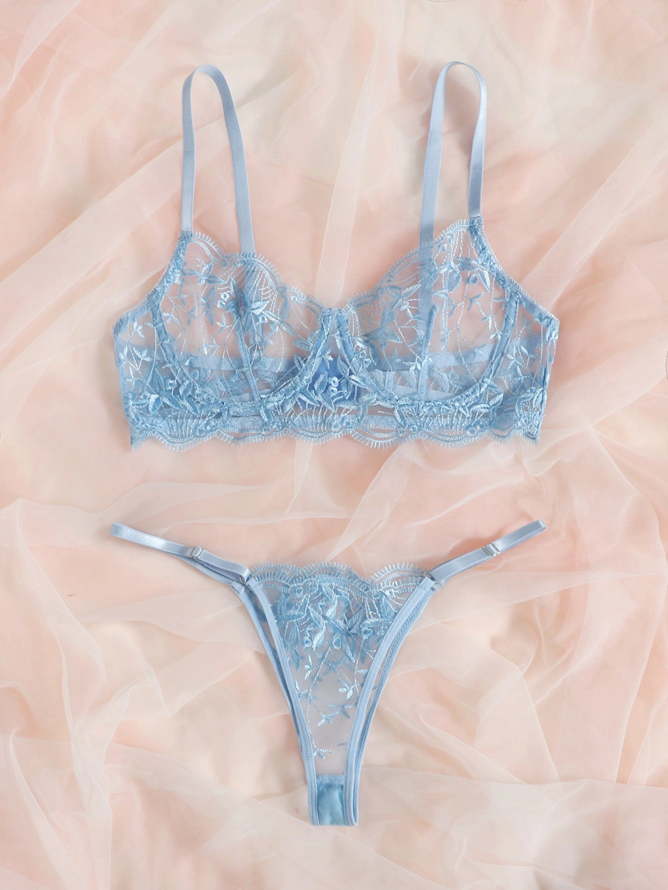 Floral Whisper Lingerie Set