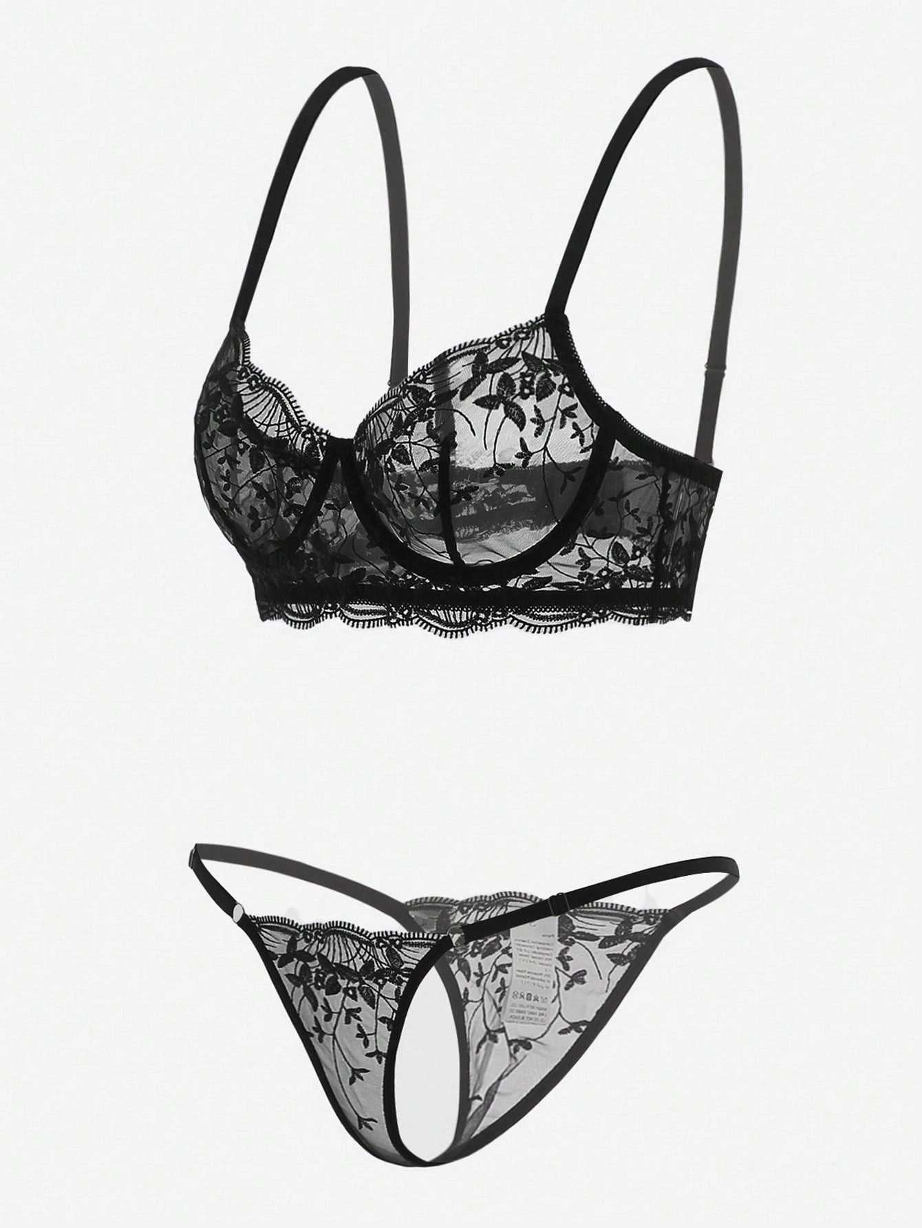Floral Whisper Lingerie Set