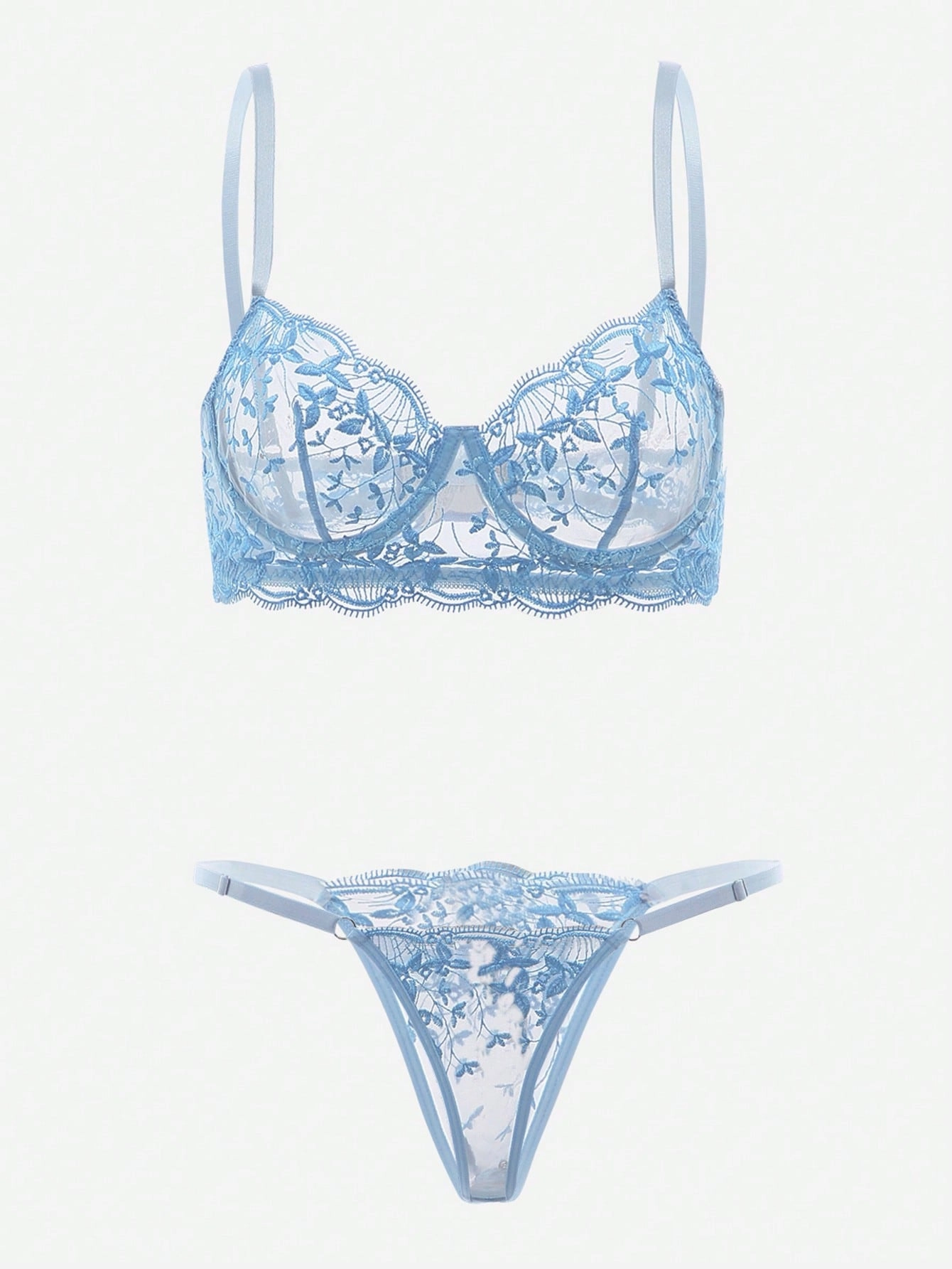 Floral Whisper Lingerie Set