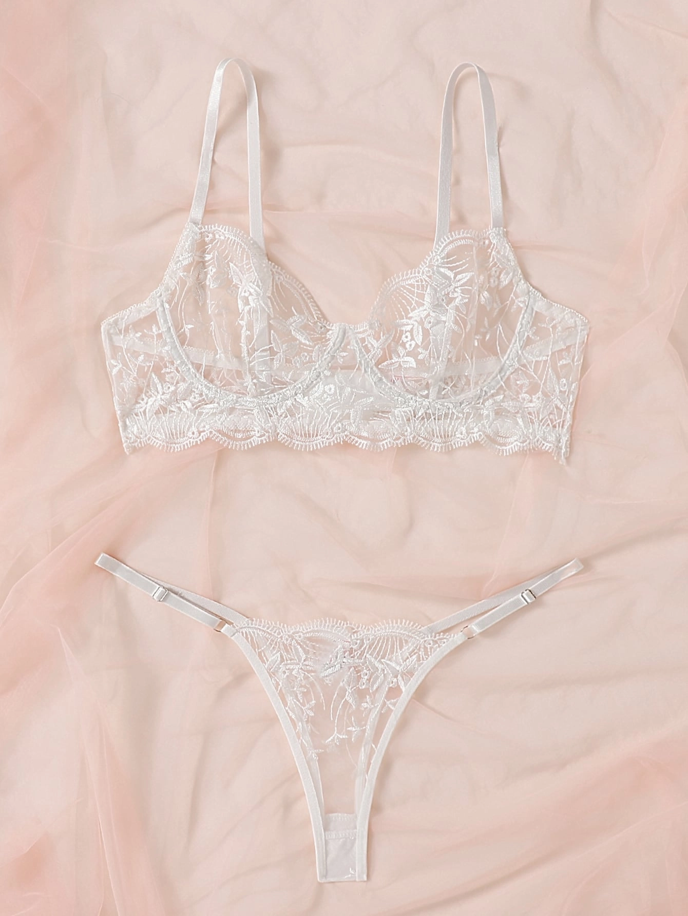 Floral Whisper Lingerie Set