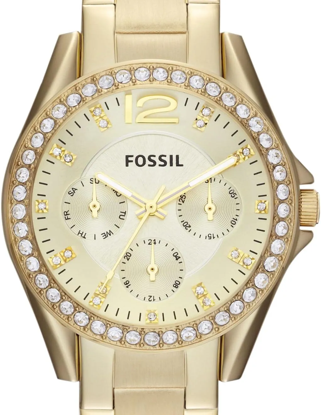 Fossil Women's Riley Quartz Stainless Steel Multifunction Watch