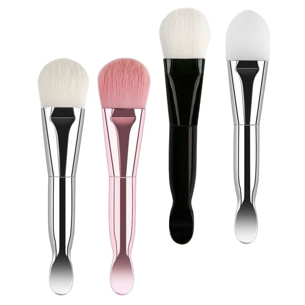 FRCOLOR 12pcs Face Mask Applicator Brush Dual-headed Tool for Even Application of Skincare Products for Mud and Masks Easy to Clean and Reusable