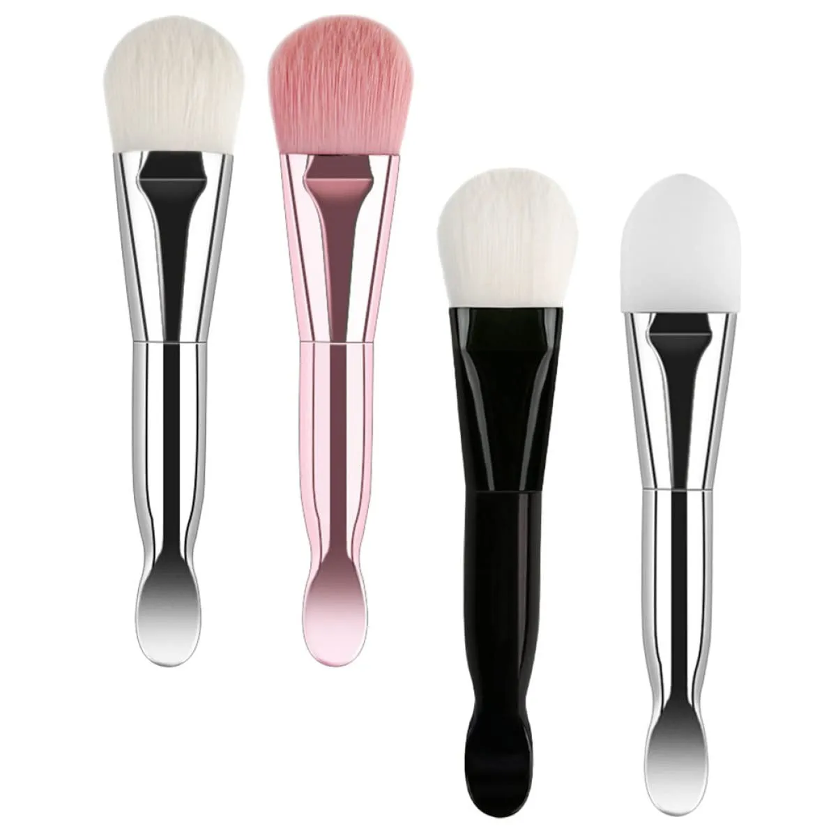 FRCOLOR 12pcs Face Mask Applicator Brush Dual-headed Tool for Even Application of Skincare Products for Mud and Masks Easy to Clean and Reusable