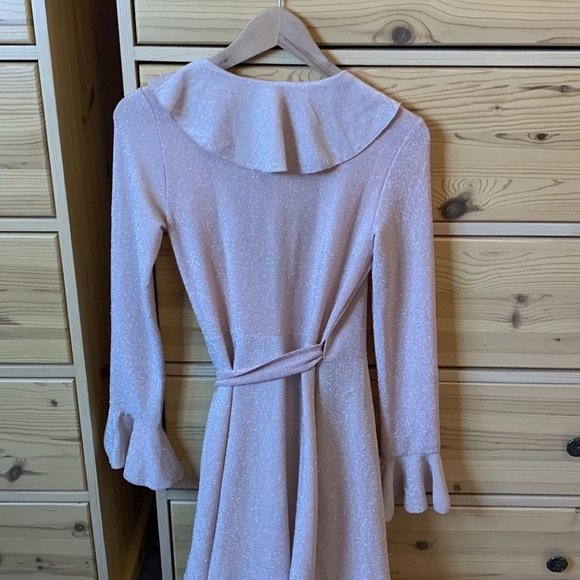 Free People One More Time Lurex Wrap Dress Size Extra Small