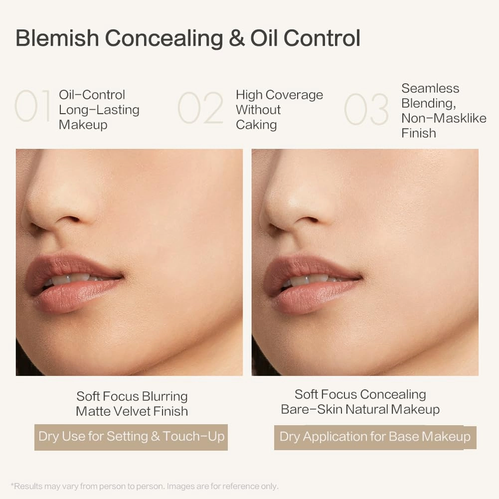 Funny Elves Powder Makeup Face Long Lasting Photosensitive Concealer Cosmetics Smooth (C1) 1 Count