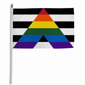 Gay Straight Alliance 12x18in Stick Flag