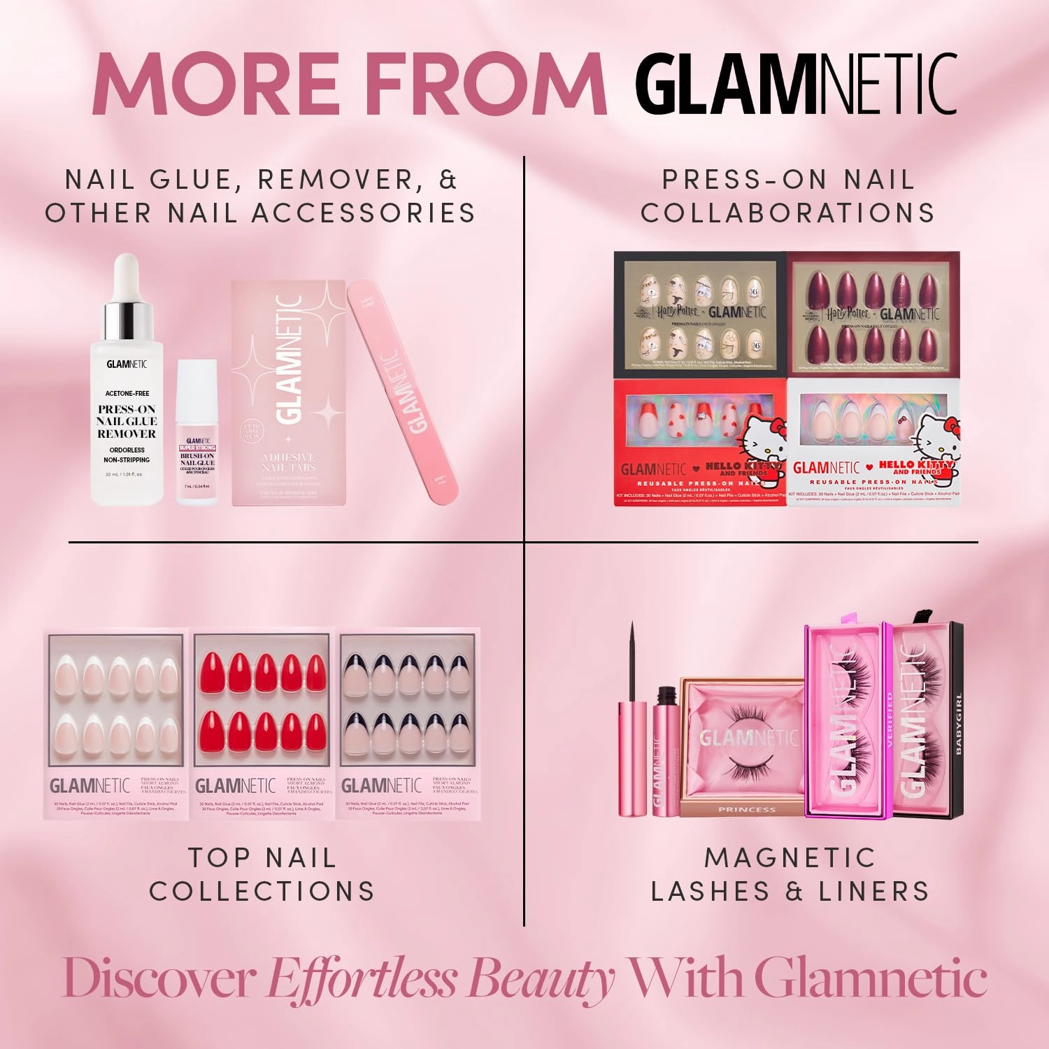 Glamnetic Press On Toenails - Hailey | Soft Pearl White Fake Toe Nails with a Glossy Finish | 16 Sizes - 32 Toe Nail Kit with Glue