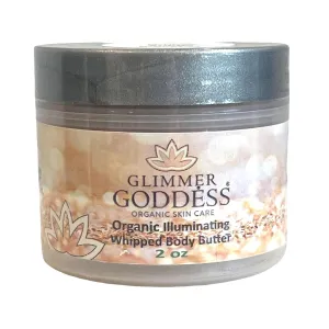 GLIMMER GODDESS Shimmer Body Butter Travel Size 2 oz - Rose Gold Sexy Level 2 - Nourishing, Hydrating, Natural Glow - Vegan, Cruelty-Free, Paraben-Free, All-Natural Ingredients