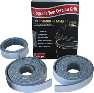 Gold Standard High Heat Gasket with Adhesive for Large Big Green Egg with Kevlar and Nomex - 2yr Warranty