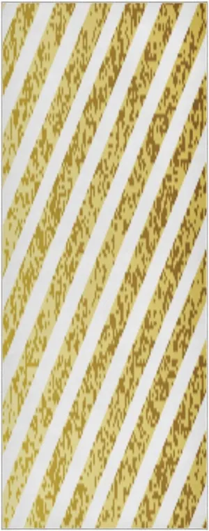 Golden and White Line Yoga Towel,Hot Yoga Mat Towel with Grip Dots Sweat Absorbent Non-Slip for Hot Yoga, 24" x72",Soft Yoga Blankets with Travel Bag,Pilates and Workout