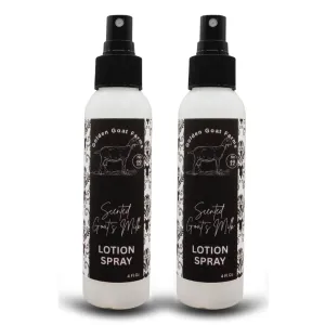 Golden Goat Farms Amber Cinnamon Scented Sprayable Lotion with Goat's Milk, 4 Oz (2 Pack)