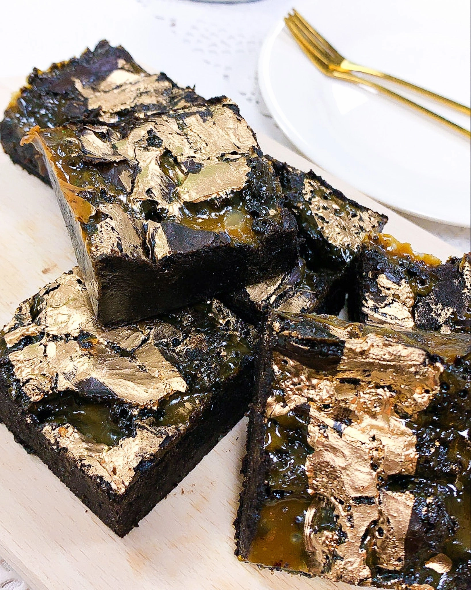 Gooey Bea - Salted Caramel Brownies