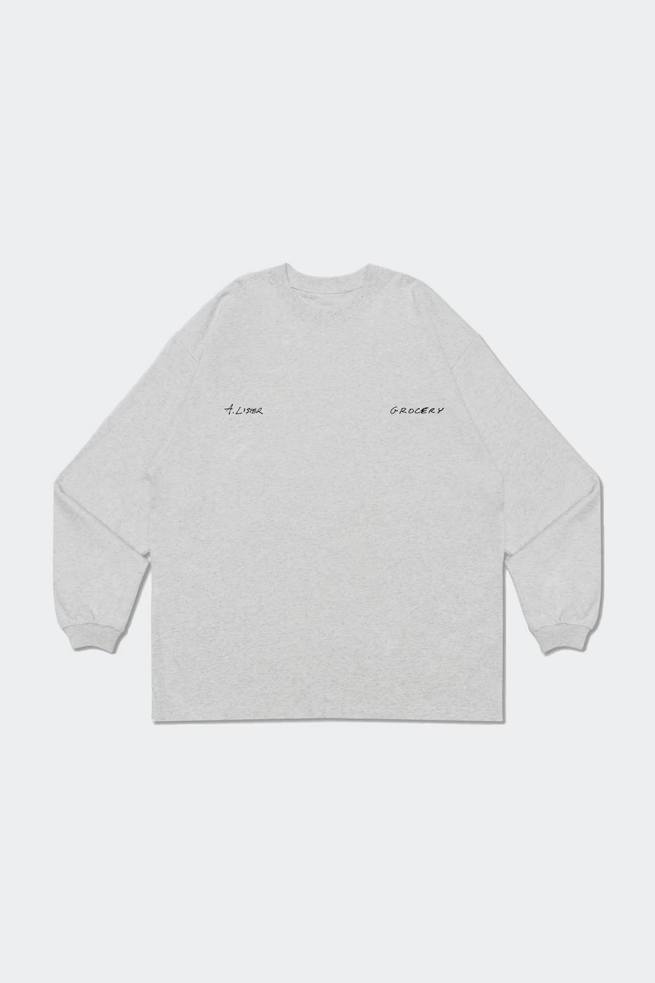 GROCERY GOLDEN BALLS LONG TOP / LIGHT GREY BY ADAM LISTER
