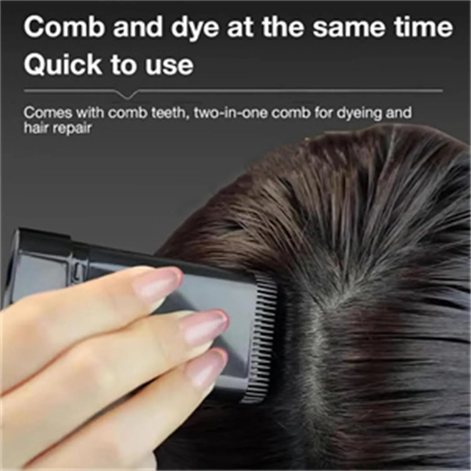 Hair Color Stick, Yuaonew Hair Stick, Bosuyo Ultimate Hair Dye Comb 20ml Waterproof, White Hair Concealer for Women, Waterproof and Sweat-Proof Ha𝗶r Dye C𝐨mb