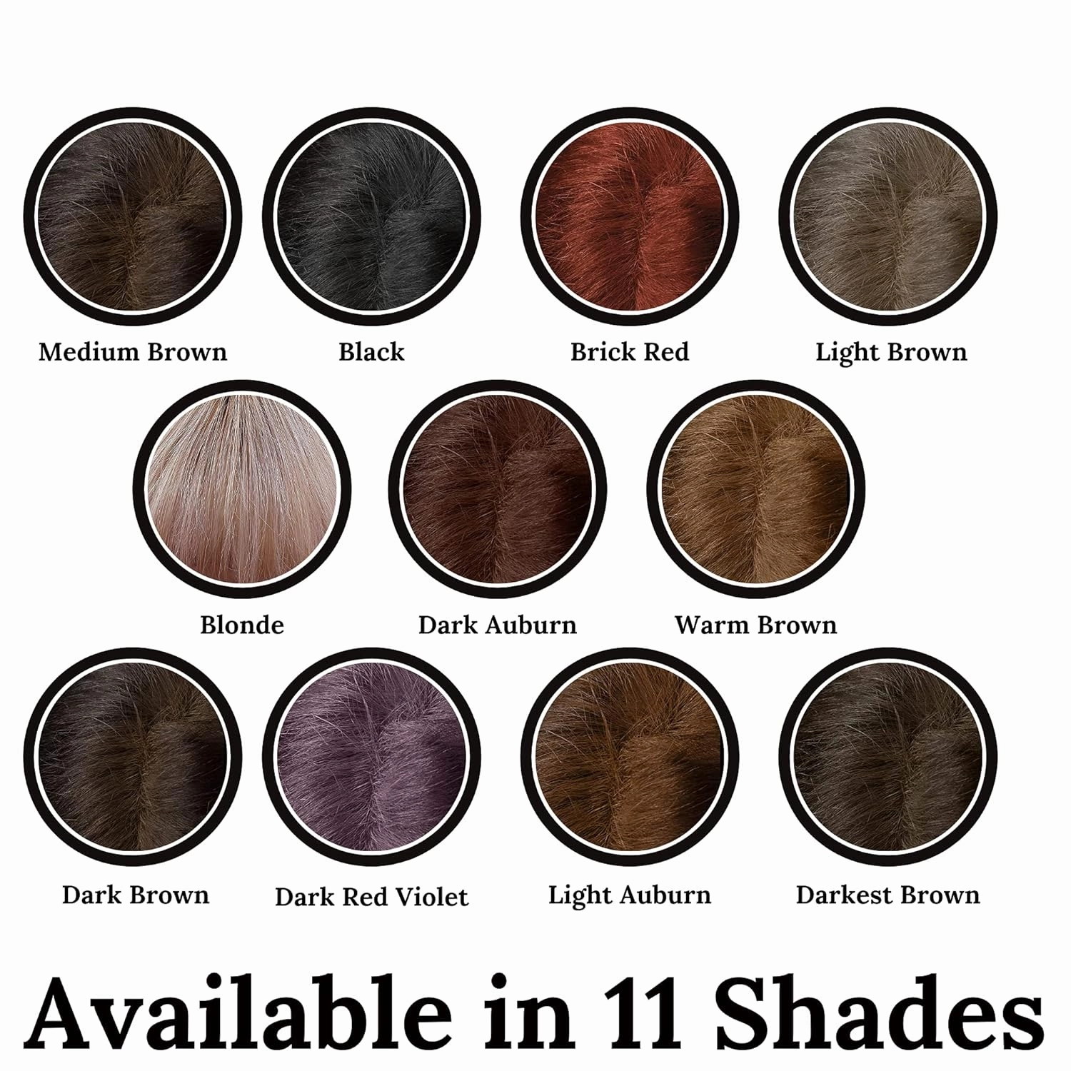 Hair Root Touch Up Powder - Dark Brown - 11 True-to-Nature Root Concealer Shades - Long-lasting, Fragrance Free, Talc & Paraben Free - Without Brush
