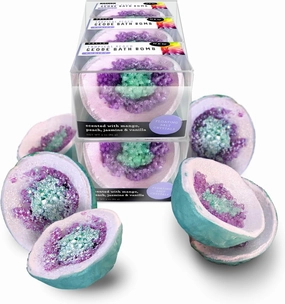 Hallu Tropical Beach Geode Bath Bomb, 85 g Each, Pack of 6