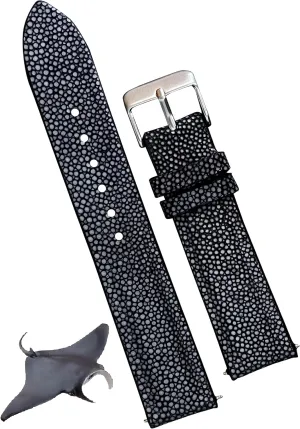 Handmade Lizard Watch Band Men Quick Release Premium Stingray Leather Watch Strap Replacement Stainless Steel Buckle Bespoke 18mm 19mm 20mm 21mm 22mm 24mm