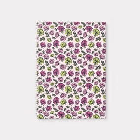 Happy Floral Personalized Spiral Notebook - 2 sizes