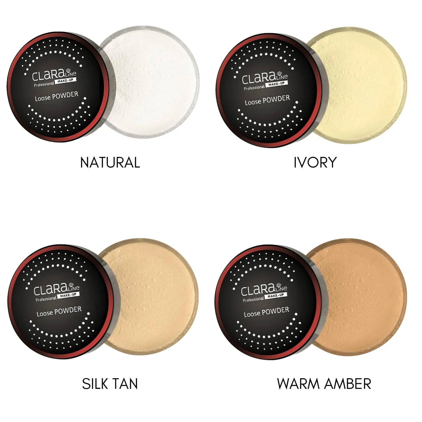 HD Loose Powder Form, Paraben-Free, Lightweight, Breathable, Long-Lasting, Transparent, Flawless Matte Finish, Face Setting Makeup Gift for Women, Warm Amber