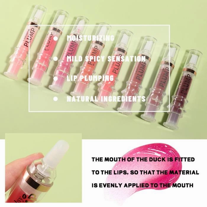 High-Shine Fuller Lip Color Gloss Vitamin E Lip Plumper