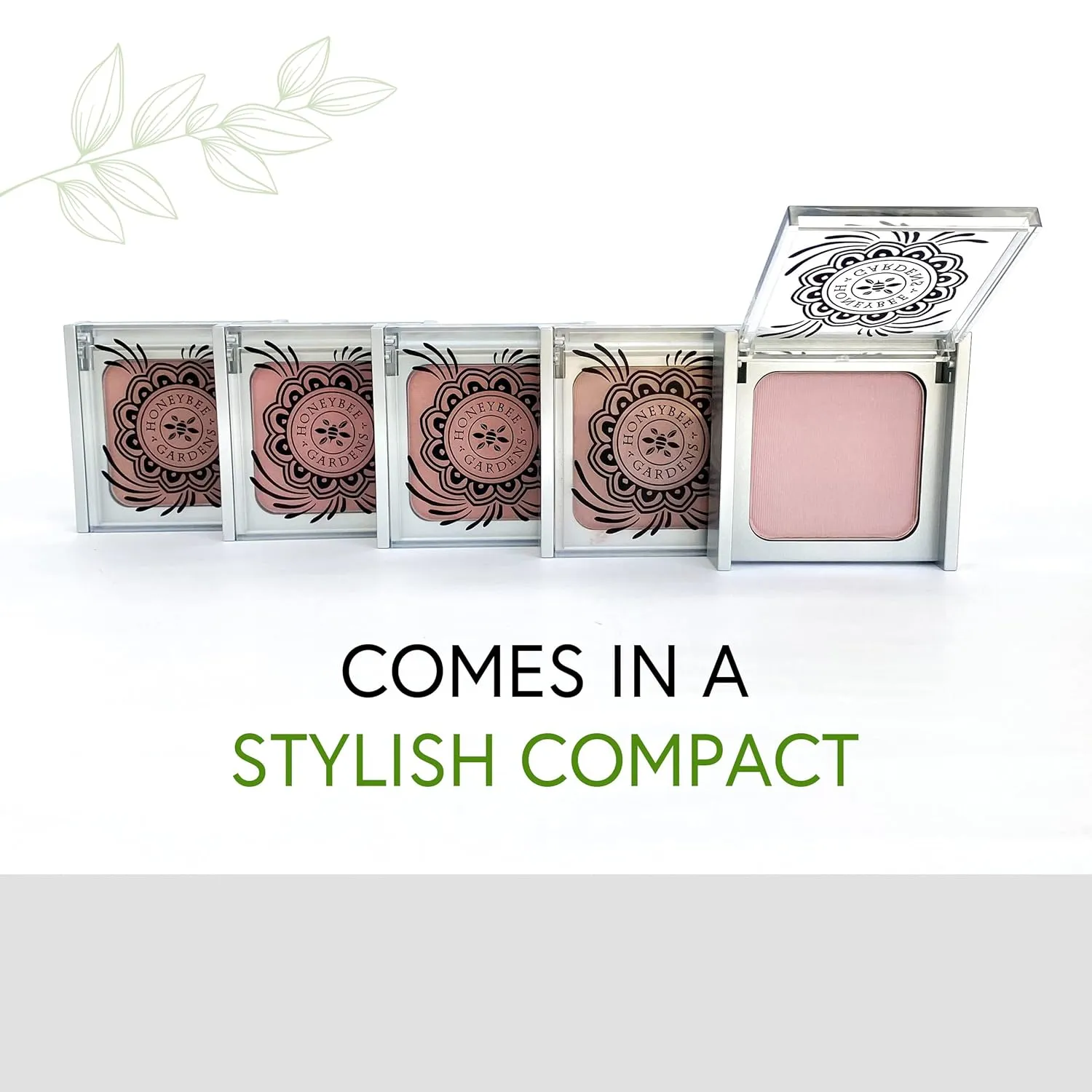 Honeybee Gardens Complexion Perfecting Blush in Tea Rose, Medium Spiced Peach, Vegan & Gluten-Free, 8.5g
