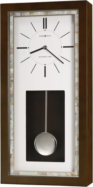 Howard Miller Holden Wall Clock - Espresso Finish with Antique Style Clock, High Precision, Large Wall Clock, Outdoor Clock, Cable Driven Westminster Single-Chime Movement