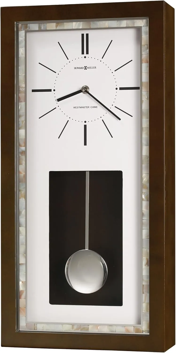 Howard Miller Holden Wall Clock - Espresso Finish with Antique Style Clock, High Precision, Large Wall Clock, Outdoor Clock, Cable Driven Westminster Single-Chime Movement