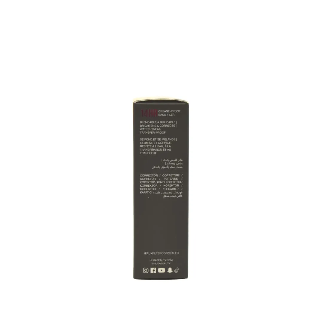 HUDA BEAUTY #FauxFilter Luminous Matte Buildable Coverage Crease Proof Concealer Yogurt Drops 1.5 Beige