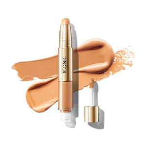 ICONIC LONDON Radiant Concealer & Brightening Duo | Creamy Liquid   Brightening Crayon Dual Ended Concealer, Cruelty Free, Vegan Makeup