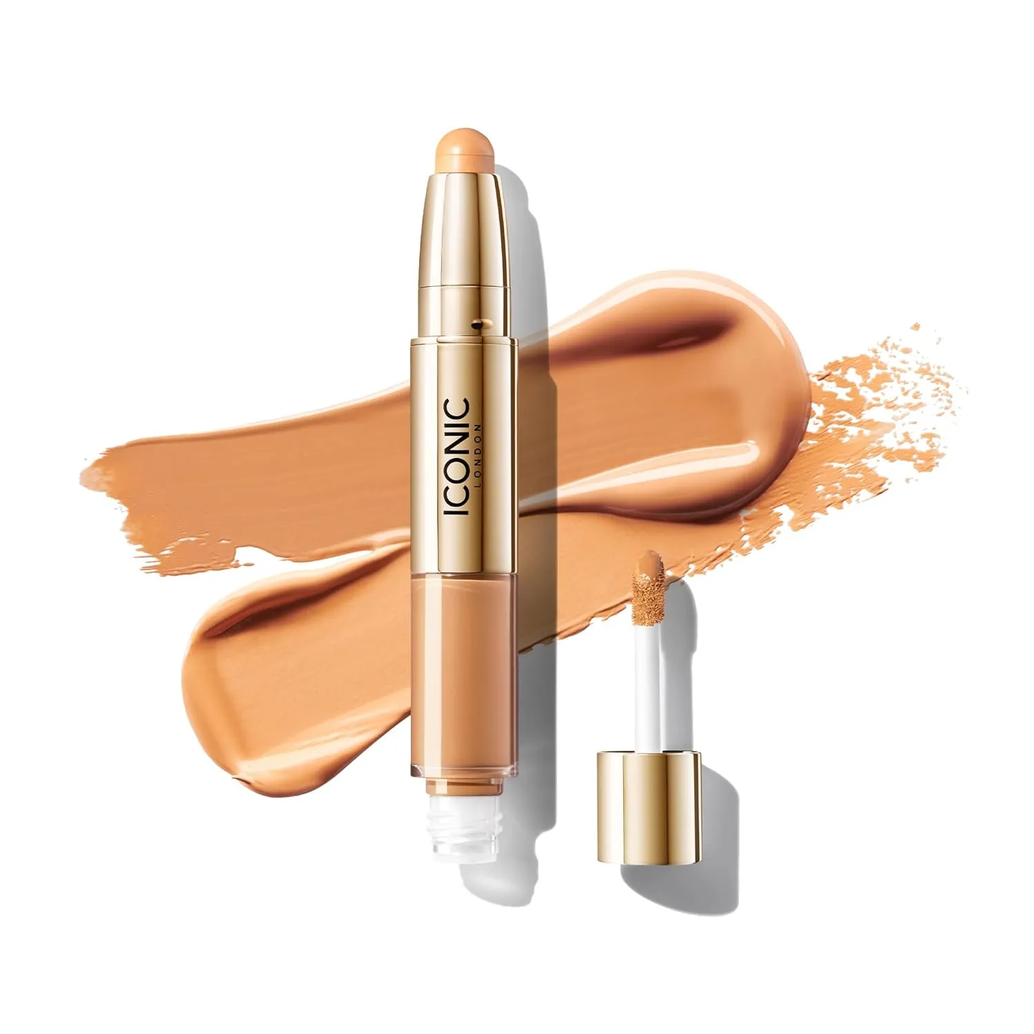 ICONIC LONDON Radiant Concealer & Brightening Duo | Creamy Liquid   Brightening Crayon Dual Ended Concealer, Cruelty Free, Vegan Makeup