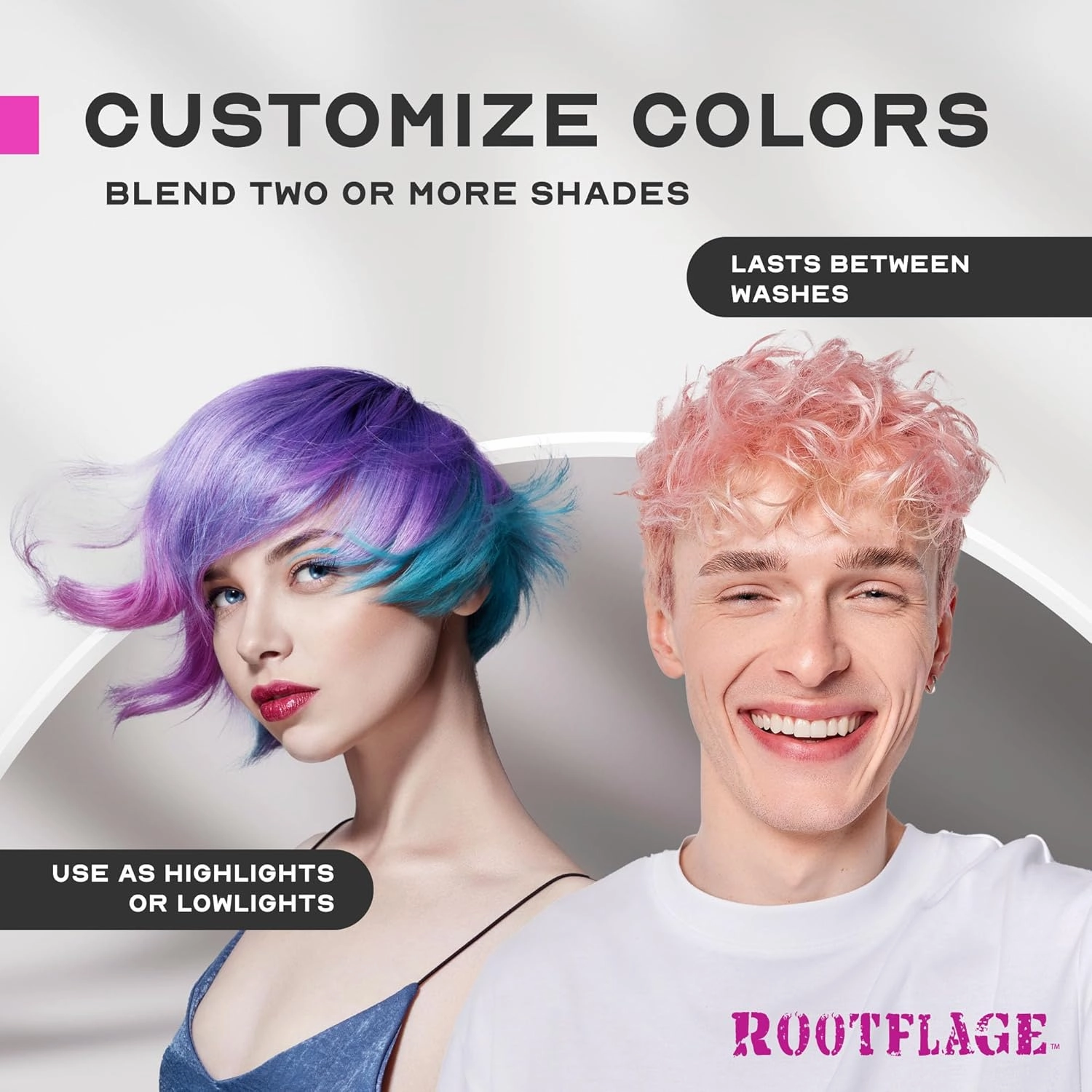 Instant Blonde Root Touch Up Hair Powder - Temporary Color, Thinning Hair Concealer with Applicator Brush, .31 oz (03 COOL BLONDE)
