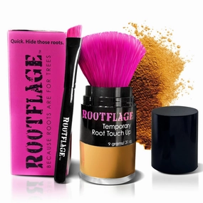 Instant Touch Up Hair Powder | Temporary Hair Color & Root Concealer | Available in Blonde, Brunette and 10 Other Hair Shades | Includes Applicator with Detail Brush (11 Strawberry Blonde)