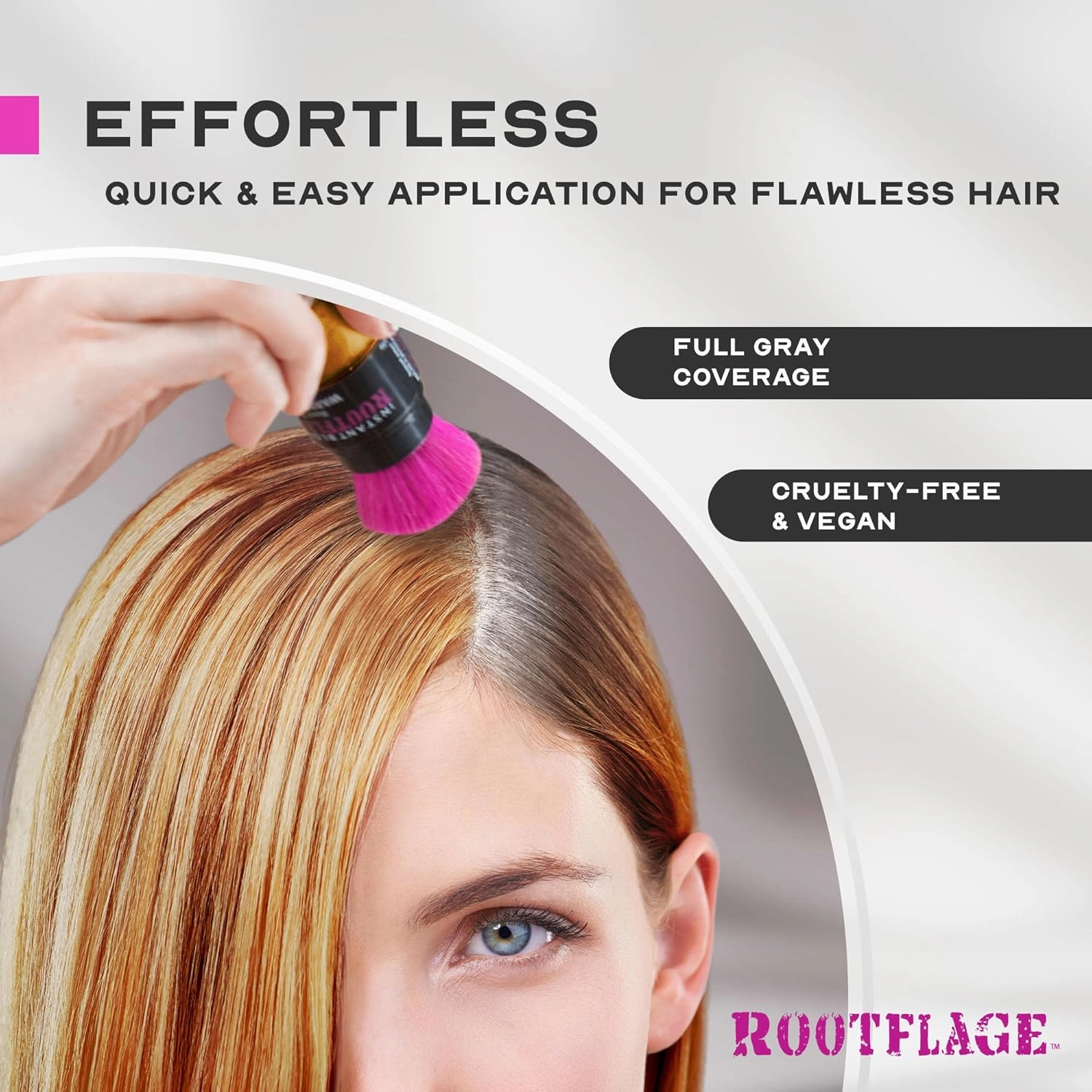 Instant Touch Up Hair Powder | Temporary Hair Color & Root Concealer | Available in Blonde, Brunette and 10 Other Hair Shades | Includes Applicator with Detail Brush (11 Strawberry Blonde)