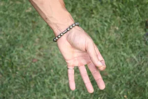 Iron Pyrite Bracelet - 8mm Crystal for Solar Plexus & Prosperity