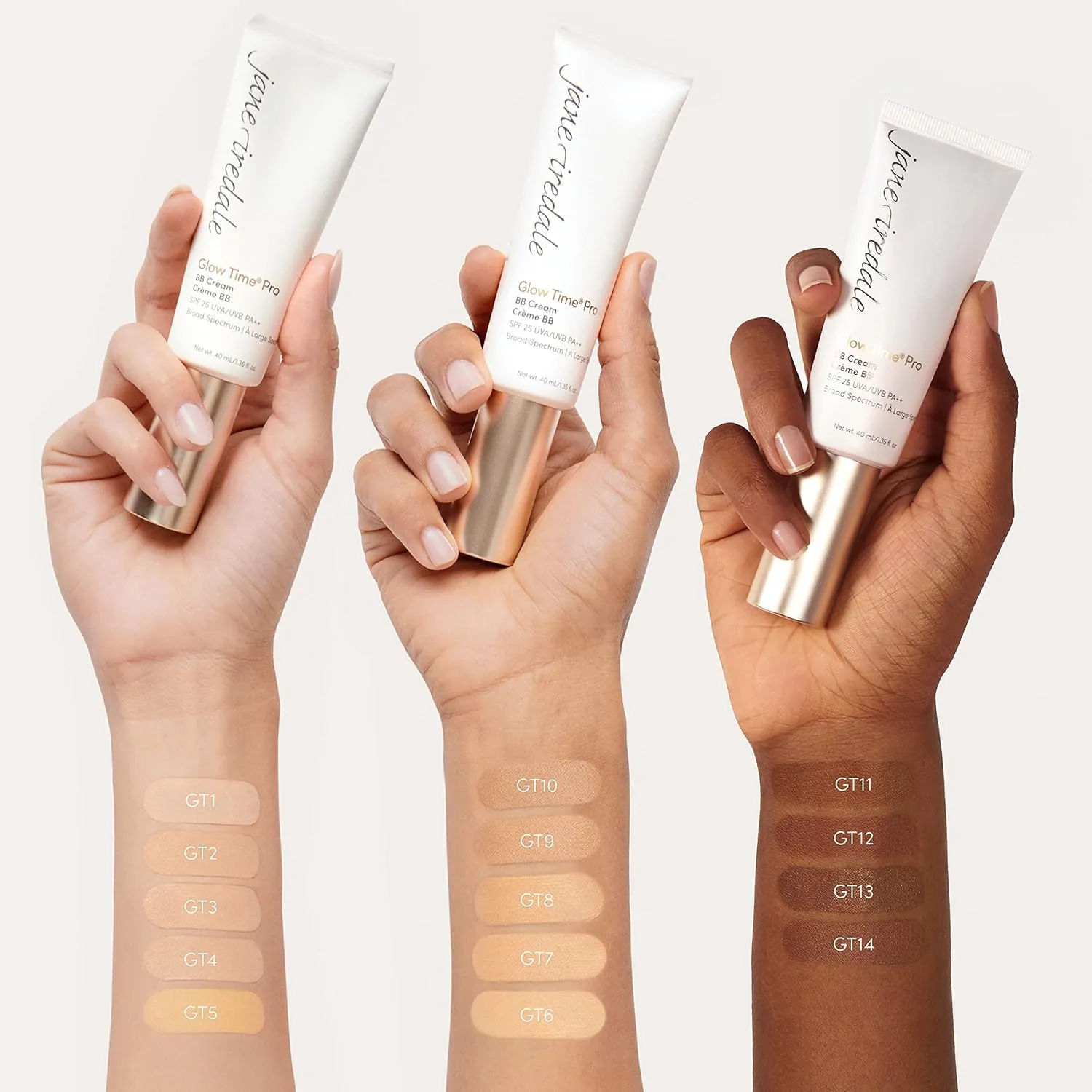 jane iredale Glow Time Pro BB Cream | Weightless Blemish Concealer with Buildable Coverage | SPF 25 Broad Spectrum Sun Protection | Satin Finish