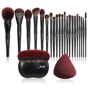 Jessup Makeup Brushes T271 with Foundation Brush Makeup Sponge T881