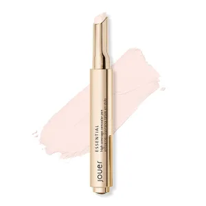 Jouer Essential High Coverage Concealer Pen - Under Eye Concealer for Dark Circles - Brightening Makeup for Eye Circles - Color Corrector Eye Primer with Hyaluronic Acid and Vitamin E
