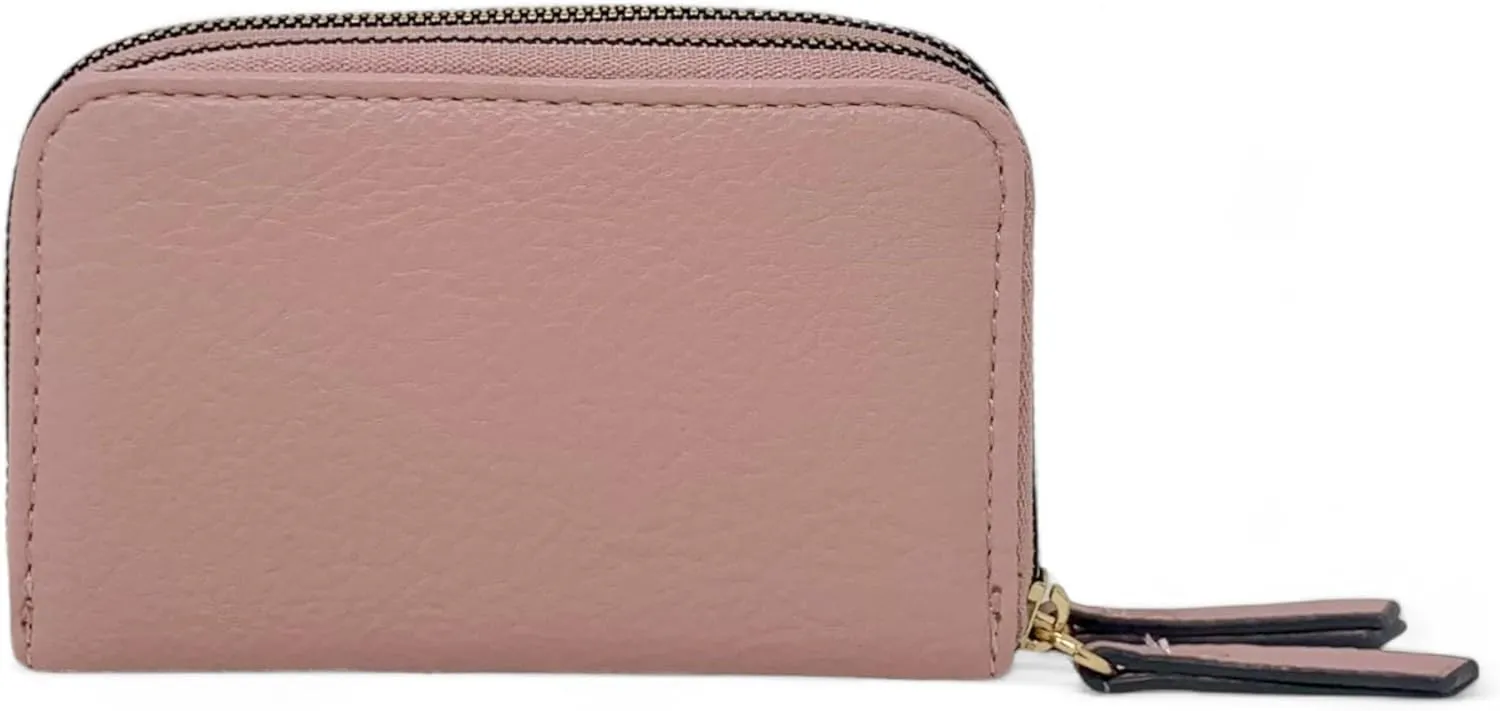 Juicy Couture Women's Medium Double Zip Around Wallet (Dusty Blush w/Pink)