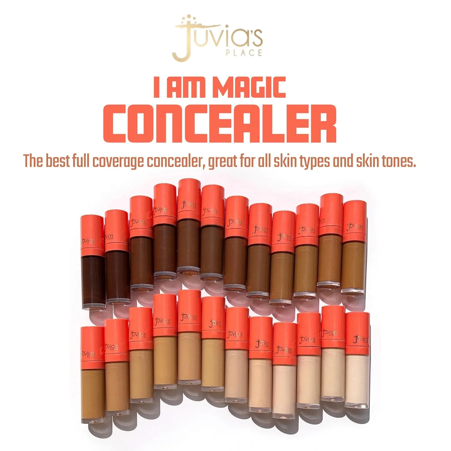 Juvia's Place I Am Magic Liquid Concealer - J15 Tan w/Neutral Undertone/0.34 fl oz, Full Coverage, Hydrating, Waterproof, Long Wear