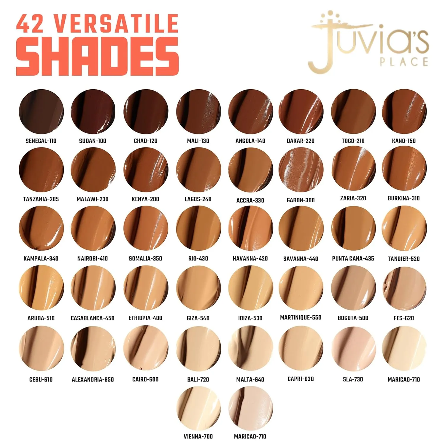 Juvia's Place I Am Magic Velvety Matte Liquid Foundation 500 - Bogota - Medium Tan w/Warm Golden Undertone, Makeup Foundation Full Coverage, Lightweight, Long Wear, Velvety Matte Finish