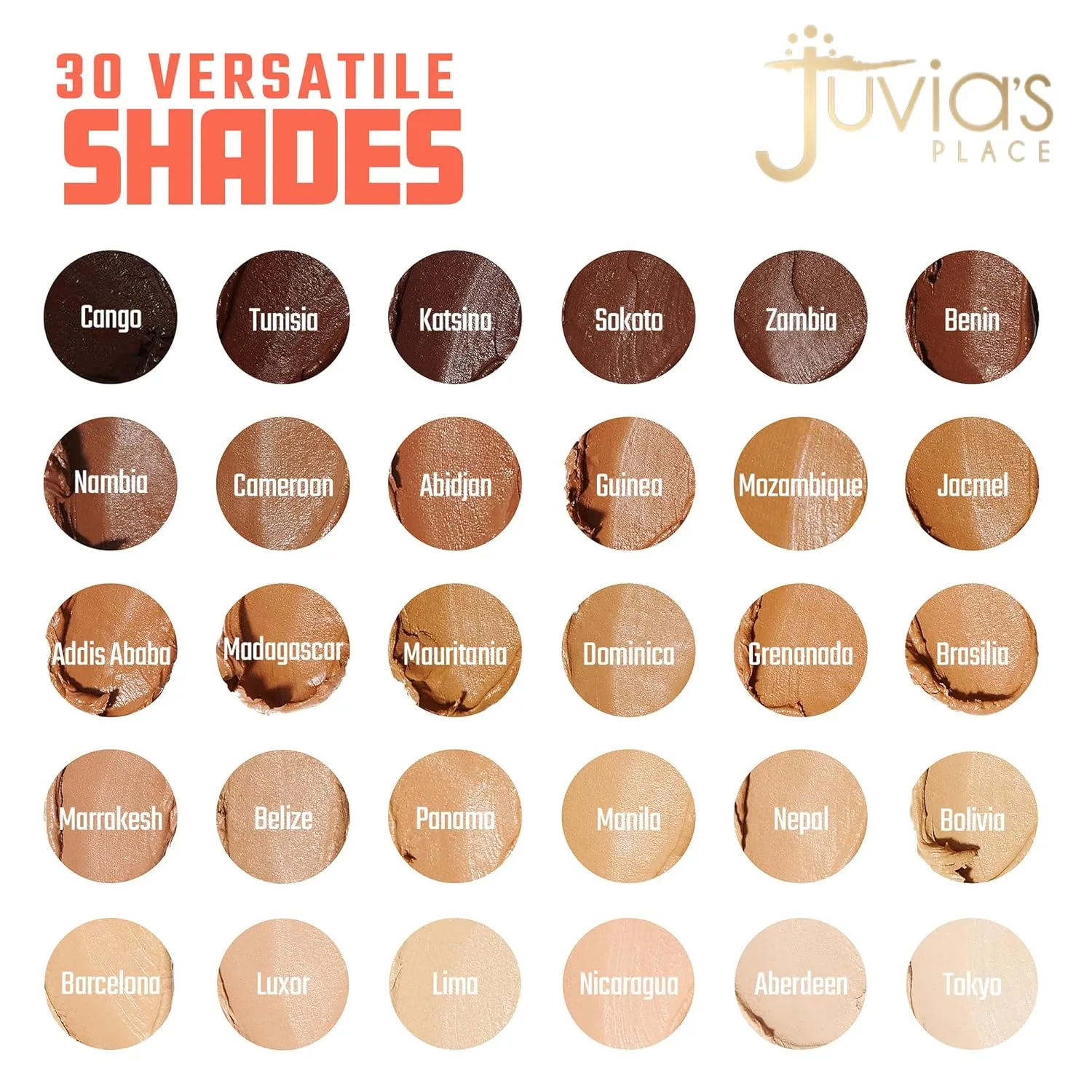 Juvia's Place Shade Stick Foundation, Concealer, Contour, Barcelona, Light w/Neutral Warm Undertone, .34 oz