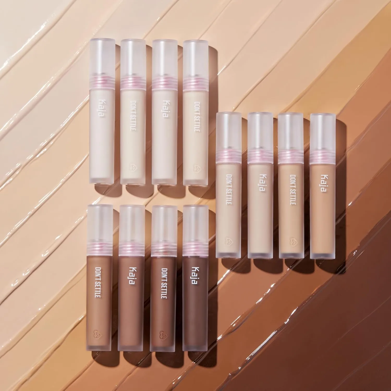 Kaja Liquid Concealer - Don't Settle | with Aqua Ceramide, Hydrating, Buildable, Lightweight, Seamless Coverage, 01 Sweet Rice, 0.21 Oz