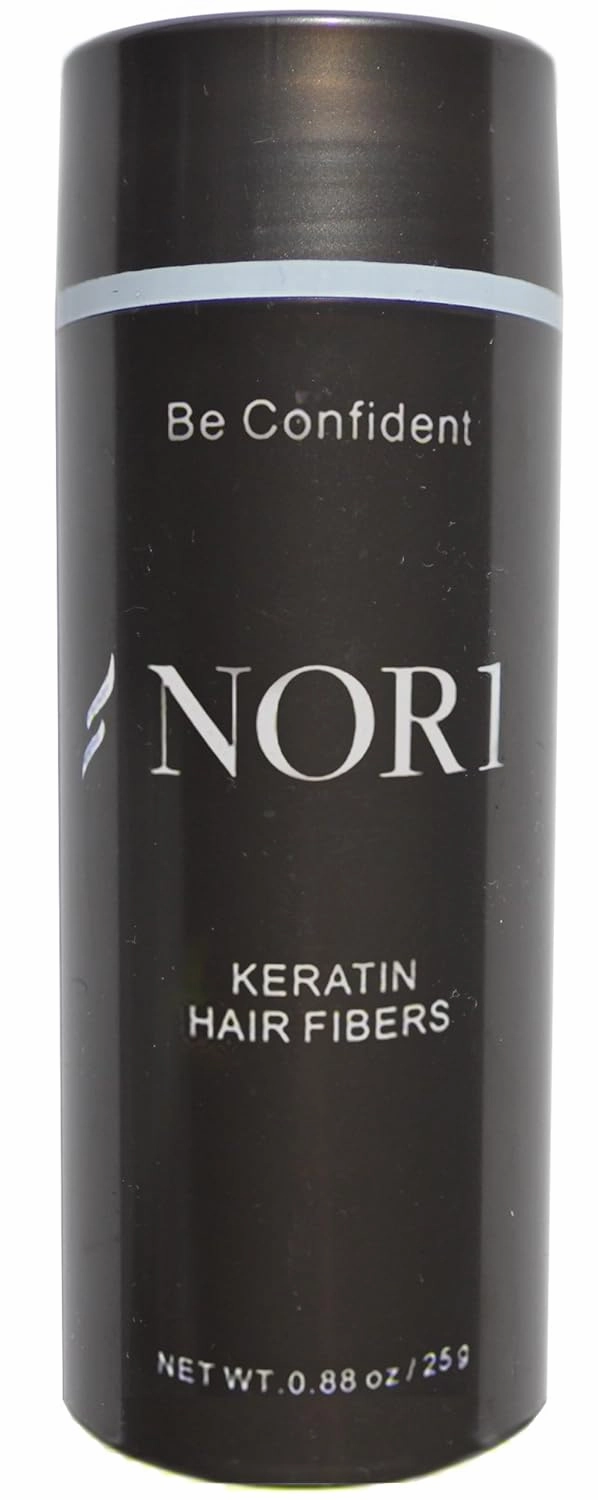 Keratin Hair Building Fibers: Hair Fiber Filler and Thickener for Men and Women - Cover Up and Concealer for Thinning Areas or Minor Bald Spot - Thicker, Fuller Hair in Seconds - 25 grams