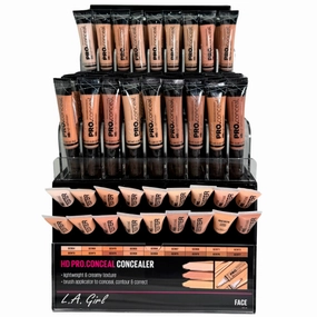 L.A. Girl Hd Pro.Conceal Concealer Light & Medium - Wholesale Display 216 Units (GMD18)